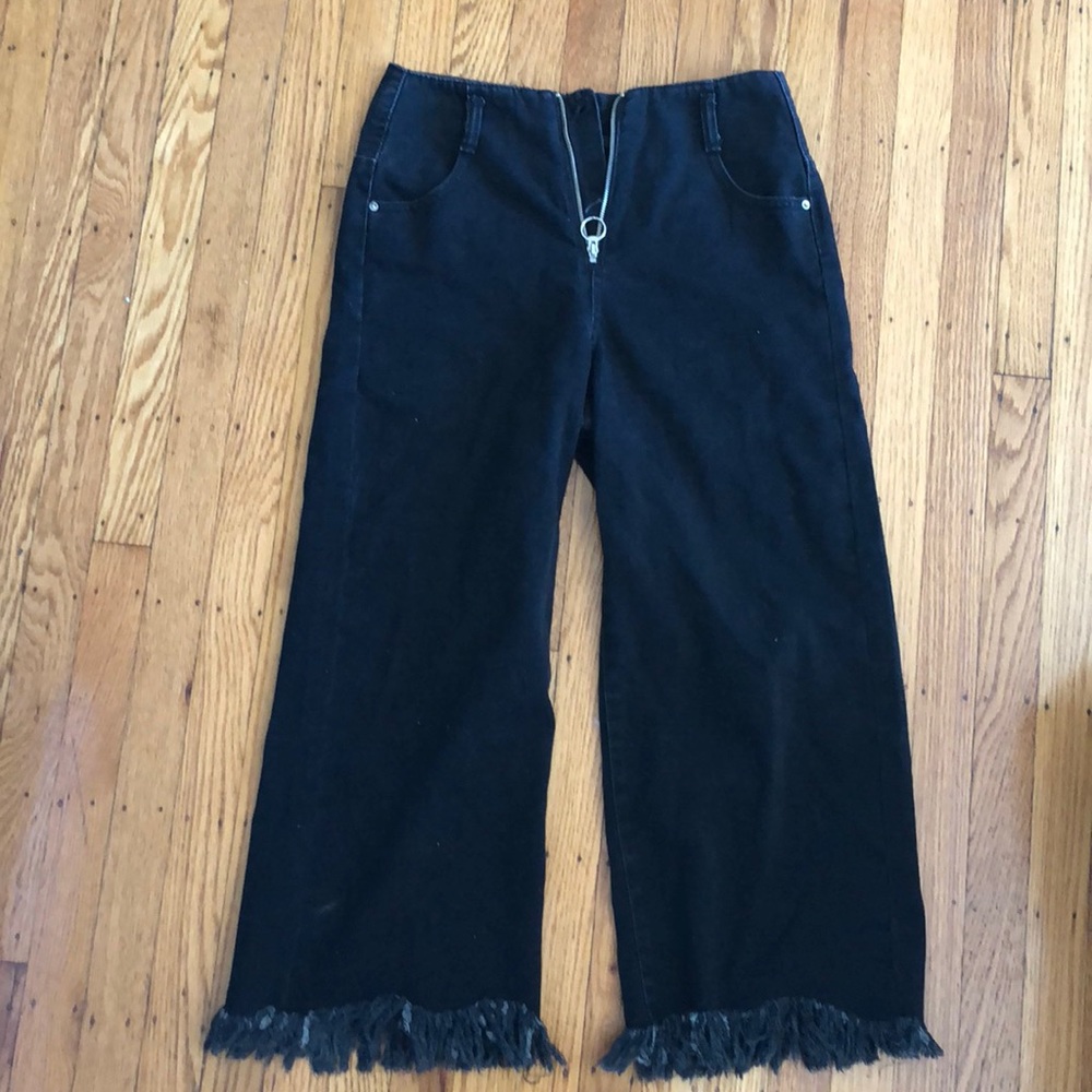 Zara wide leg denim pants